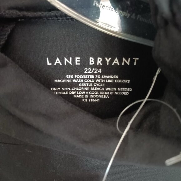 Lane Bryant NWT Black Mock Neck Long Sleeve Lightweight Pullover Top Sz 22 - Picture 4 of 8